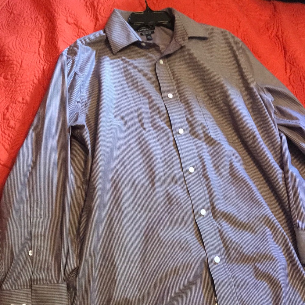 Men’s 16.5 Croft&Barrow maroon long sleeve shirt